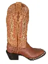 BOTA RODEO MIEL SHOULDER H/DIAMANTE  TB/BORDADO T/CUBANO S/CUERO  