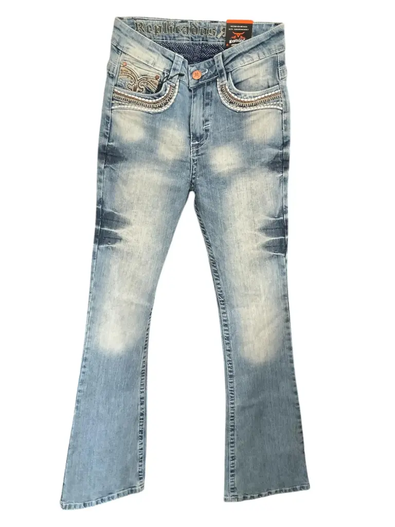 PANTALON VAQUERO BORDADO 