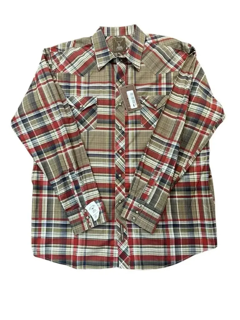 CAMISA VAQUERA RODEO WEST CAFE C/CUADRADA 