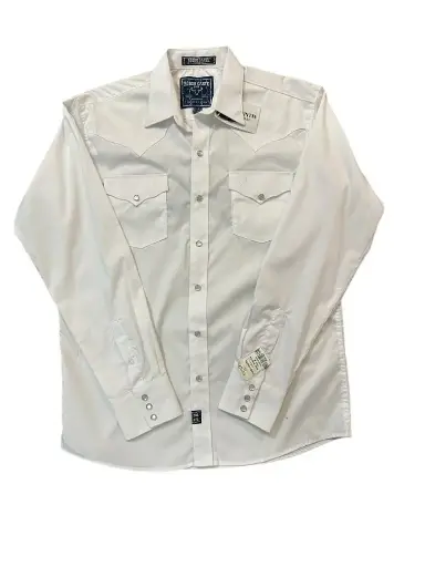 CAMISA VAQUERA RODEO CARTE LISA BLANCA 