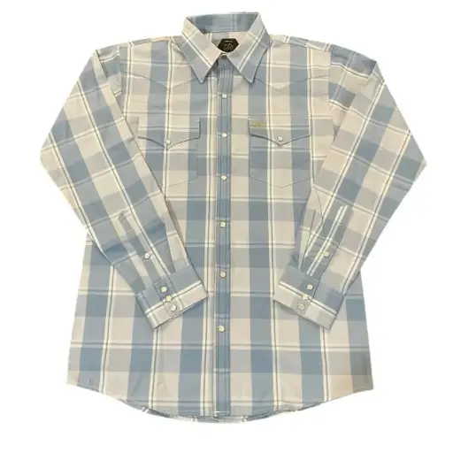 CAMISA VAQUERA CHPTN AZUL CIELO CUADRADA 