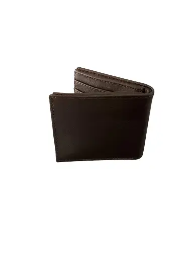 CARTERA DE PIEL CAFE CHOCOLATE 